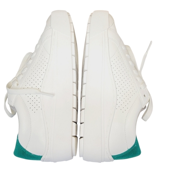 Dr. Scholl’s Time Off Platform Sneakers White Green Women’s Size 7.5 NWOT - Picture 7 of 11
